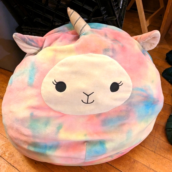 Squishmallow Lucy May Rare Llamacorn Rainbow Unicorn 20" Pillow - Picture 2 of 2